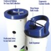 3-in-1 Pickleball Collector Tube, Target Practice & Net Height Check. Indoor/Outdoor - 16 Ball Capacity. Commercial Grade Designed by Certified Pickleball Instructor. Made in The USA