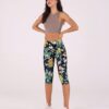 ODODOS Women's High Waisted Yoga Capris with Pockets, Tummy Control Non See Through Workout Athletic Running Capri Leggings