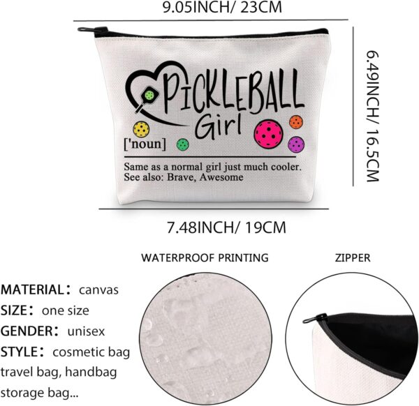 XYANFA Pickleballs Makeup Bag Pickle ball Player Gift Pickleballs Lover Gifts Pickleball Cosmetic Bag (PickleballS)