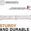 DYNAX Portable Pickleball Net - USAPA Official Size 22FT - Indoor/Outdoor Regulation - Full Court Size - Ideal Driveway Size Metal Frame - Portbale Design - Duffle Bag