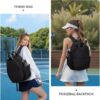 Sucipi Tennis Bags for Women, Quilted Tennis Racket Bag Backpack for Tennis Racquet, Pickleball Paddles, Badminton
