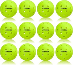FITPROWIN Sports Outdoor Pickleballs,4/12/36 Pack X-40 Outdoor Pickleball Balls, High Visibility & Bounce Green,Durable
