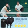 Pickleball Paddles Set of 2 or 4 with pickleballs and Bag |Rackets are Made to USAPA Standards |Carbon Fiber/3K Fibreglass/Wood| Pickleball Racket Set for Men, Women, Children.
