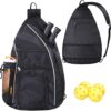 Pickleball Bag - Pickleball Bags for Women Men - Pickleball Backpack - Travel Pickleball Paddle Case, Pickle Ball Bag for Pickleball Paddle Tennis Racket, Protable Pickleball Sling Bag