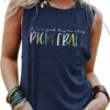 It's a Good Day to Play Pickleball Tank Top Women Funny Letter Print Pickleball Shirt Pickleball Lover Gift Tops