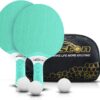 Senston Table Tennis Rackets Set, Professional Table Tennis Racket with 3 Balls, Composite Rubber Ping Pong Paddle Set