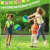 Vinsot Toss and Catch Game Set 40 Paddles 20 Balls Beach Yard Family Outdoor Sports Games Toss and Catch Set with Paddles Ball Nylon