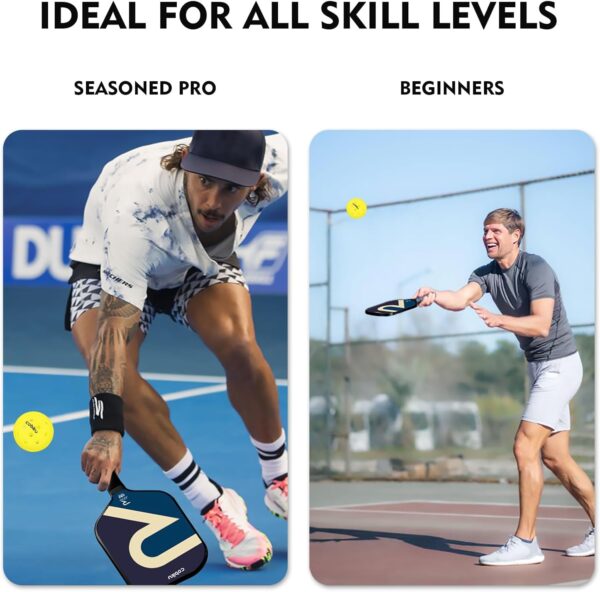 Premium Outdoor Pickleballs Balls 3/6/12 Pack - USAPA Approved Tournament and Competition Pickleball with Perfectly Balanced and Visibility, 40 Hole Pickleball for All Skill Levels