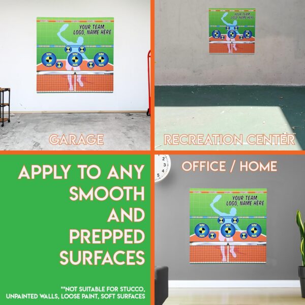 IT'S A SKIN Dink Train Pad for Pickleball Practice - Wall Rebounder Training Aid - Volley Pad for Pickle Ball - Forehands, Backhands, Dinks, Volleys - Transform Wall into Pickleball Training Court