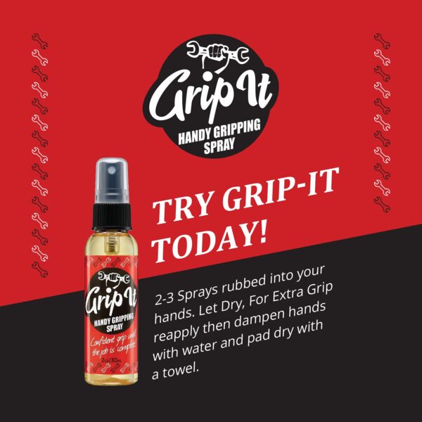 SPIN IT GRIPPING SOLUTION - Better Hand Grip Spray for Pole Dancing, Aerial Silks - Supercharge Tennis Overgrips, Pickleball Paddles - Grip Replacement, 2 oz