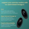 iwi Omega-3 Sport, 60 Softgels (30 Servings), Plant-Based Vegan Algae Omega 3 with DHA, Exercise Recovery Support Dietary Supplement, Krill & Fish Oil Alternative, No Fishy Aftertaste