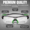 BLUE CUT Sports Safety Goggles Interchangeable Sun Lens Anti Fog UV Protection Indoor Outdoor Pickleball Cycling Basketball