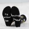 MBMSO 2 Pairs I'd Rather Be Playing Pickleball Socks - Novelty Gifts for Pickleball Lovers and Players