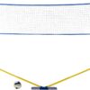 Triumph Sports Multi-Sport Versatile Combo Outdoor Game Net Set Includes Volleyball, Badminton, and Pickleball, Blue (35-7510-2)