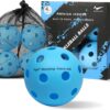 Warping Point Indoor Pickleball Balls | 26 Holes | 4 Pack, 12 Pack | Meet USAPA Specifications | High Bounce Durable Practice Pickle Ball with Mesh Bag for Beginner Intermediate Player | Orange, Blue