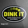 Pickleball Car Magnets - 3 Pack (Includes one of Each Design) - 6"x4" Magnets - Made in USA - for Indoor or Outdoor use.