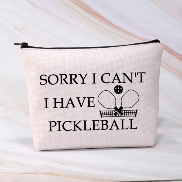 BDPWSS Pickleball Makeup Bag Pickleball Lover Gift Pickleball Player Gift Sorry i Can't i Have Pickleball Zipper Pouch For Pickleball Fans Gift (Have pickleball)