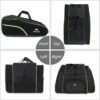 MATEIN Tennis Bag 6 Rackets, Extra Large Protective Convertible Racquet Bag with Shoes Compartment for Men Women, Racket Backpack with Cooler Pocket & Removeable Shoulder Strap for Sport Equipment