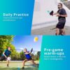 PIKKOFUN React Mini Pickleball Balls - 5 Pack Quiet Training Balls for Improve Hand Speed, Paddle Control and Accuracy