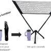 Dinkaroo™ Mini Portable Pickleball Net – Pop-Up Practice Net for Dinks, Volleys & Warm-Ups – Lightweight, Compact, and Travel-Ready (Patent Pending)