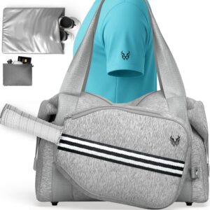 Pickleball Bag – Neoprene Duffel with Detachable Paddle Case, Shoe Compartment & Large Capacity for Men & Women