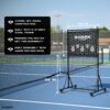 Pickleball Practice Rebounder Backyard & Indoor - Portable Pickleball Rebounder - Premium Pickleball Practice Board - Pickleball Wall for Practice - Pickleball Backboard (Easy Setup)