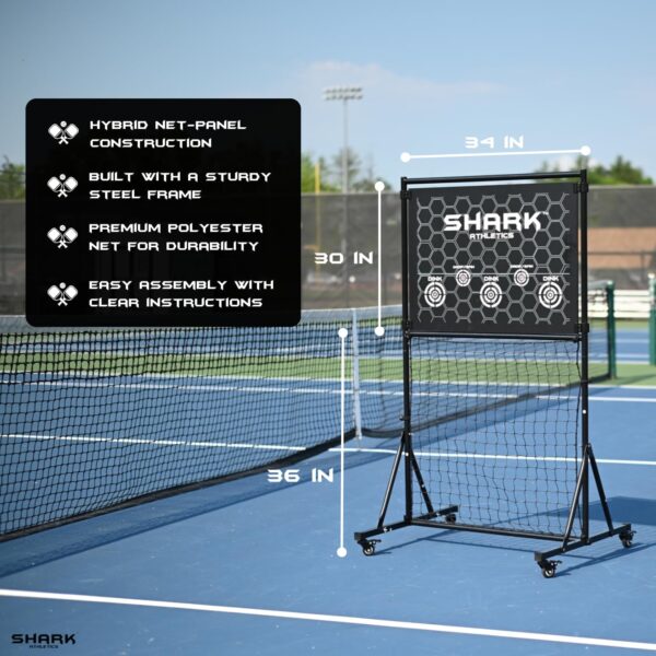 Pickleball Practice Rebounder Backyard & Indoor - Portable Pickleball Rebounder - Premium Pickleball Practice Board - Pickleball Wall for Practice - Pickleball Backboard (Easy Setup)