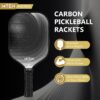 Pickleball Paddles, Carbon Fiber Pickleball Paddles, Lightweight Pickle Ball Paddle, Carbon Fiberglass Surface, USAPA Approved, Beginners & Competition, 1Pcs