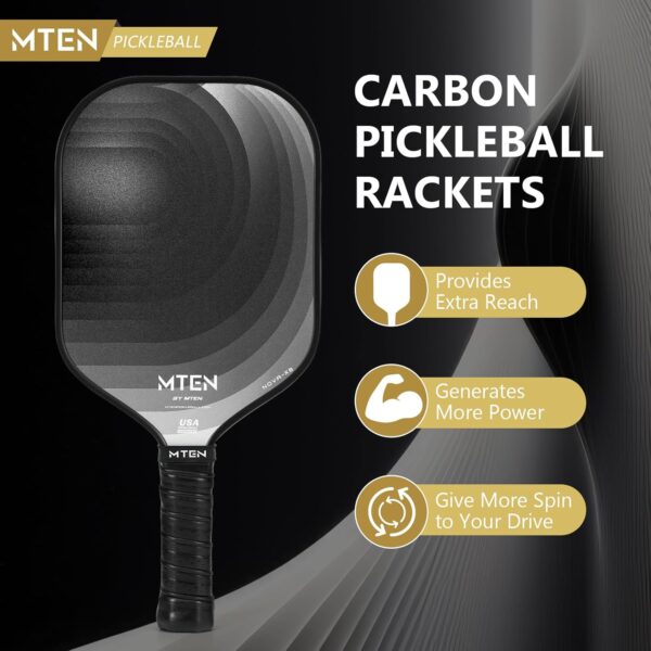 Pickleball Paddles, Carbon Fiber Pickleball Paddles, Lightweight Pickle Ball Paddle, Carbon Fiberglass Surface, USAPA Approved, Beginners & Competition, 1Pcs