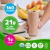 Orgain Organic Vegan Protein + 50 Superfoods Powder, Creamy Chocolate Fudge - 21g Plant Based Protein, 9g Prebiotic Fiber, No Lactose, Gluten Free, No Added Sugar, 2.02 lb (Packaging May Vary)