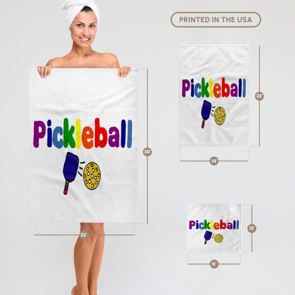 3D Rose TWL_200134_1 Colorful Pickleball Letters and Paddles, 15" x 22"