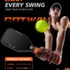 Pickleball Training Paddle, USAPA Approved T700 Carbon Fiber Sweet Spot Pickle Ball Racket Restore the weight of a regular racket, 16MM Polymer Honeycomb Core for Pickleball Training & Practice