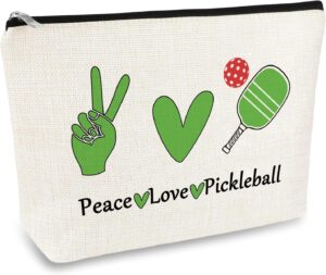 Pickleball Lover Gifts for Women Makeup Bag Pickleball Gift for Pickleball Player Cosmetic Bag Pickleball Girl Gifts Pickleball Friends Gifts Christmas Birthday Gift for Pickleball Lover Player