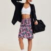 COOrun Women's 20" Knee Length Skorts Skirts Athletic Tennis Skorts Long Golf Skirt with Pockets Modest Skirts