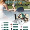 Pickleball Bags for Women with Shoe Compartment, Stylish Vintage Pickleball Totes with Zipper & Shoulder Strap