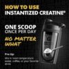 Gains in Bulk Instantized Creatine Monohydrate for Women and Men, Soluble Pre Workout Powder, Supports Muscle Building, Strength and Performance, Bodybuilding Supplements, Unflavored, 30 Servings