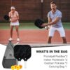 USA Pickleball Approved Pro Graphite Pickleball Paddle Set – Lightweight Carbon Fiber Face with Honeycomb Core for Enhanced Control and Power – Includes 2 Paddles, 4 Balls, and Carry Bag