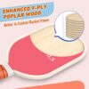 Pickleball Paddles Set of 4, USAPA Approved Premium Wood Pickleball Set with 4 Pickleball Balls and 1 Carry Bag Pickleball Rackets with Ergonomic Cushion Grip for Women Youth