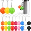 Sport Style Ornament Mini Ball Keychain Bulk for Sports Lovers Fans Gift Luggage Sports Bag, 9 Colors