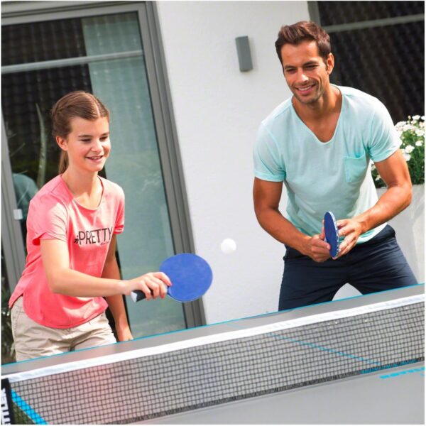 Kettler HALO 5.0 Indoor/Outdoor Table Tennis Bundle: 2 Player Set (2 Rackets/Paddles and 3 Balls)