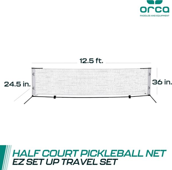 Orca Pickleball Nets Multiple Styles, Full Court and Half Court Sets, Perfect for Indoor and Outdoor Pickleball Games