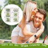 Pickleball Makeup Bags for Women - 6 Pcs Pickleball Gifts for Women, Cosmetic Bag Pickleball Bags for women, Green Pickleball Gifts Accessories for Pickleball Lovers Friends