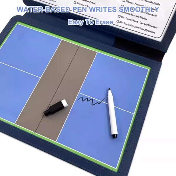 Premium Dry Erase Magnetic Pickleball Coaching Coach Board Clipboard, Pickleball Dry Erase Coaches Clipboard, Dry Erase Marker Board, Double-Sided, Training Aids Equipment Gear