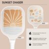 Pickleball Single Paddles - Fiberglass Surface, Honeycomb Core - Cool & Unique Designs - Sweatproof Foam Comfort Grip - Neoprene Cover - Gifts for Pickleball Lovers
