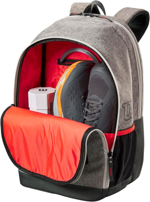 WILSON Team Tennis Racket Bag - Heather Green and Heather Grey