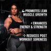 Jacked Factory Build-XT for Women - Muscle Builder for Women with VitaCherry, ElevATP, & Senactiv to Increase Muscle Growth, Muscle Recovery, & Boost Energy - 60 Count
