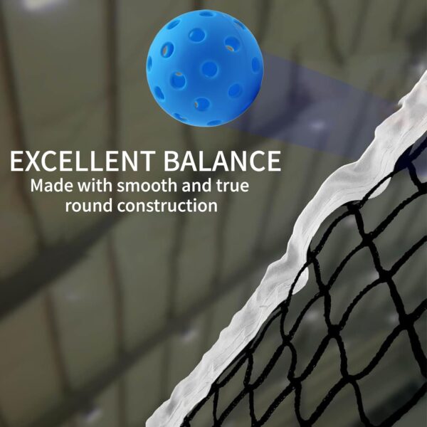 Pickleball Balls, USAPA Approved 40 Holes Outdoor Pickleball Balls, High Elasticity & Durable Paddle Balls for All Style Pickleball Paddles