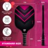 Pickleball Paddles Set of 1 | 2 | 4, USAPA Approved Fiberglass | Carbon Fiber Pickleball Set with Pickle Ball Rackets, Balls and Pickleball Bag, Lightweight Pickle Ball Paddle Set for Men and Women