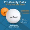 Abco Tech Table Tennis Set - Ping Pong Paddles and Balls for Professional and Recreational Play - Durable Design for Tournaments and Home Games - Portable for Family Fun and Practice