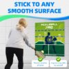 Dink Master Pickleball Practice Board with 2 Packs Squeegee for Vinyl - Convenient Rebounder Training Aid - Practice Dinks and Improve Pickleball Gaming Ability